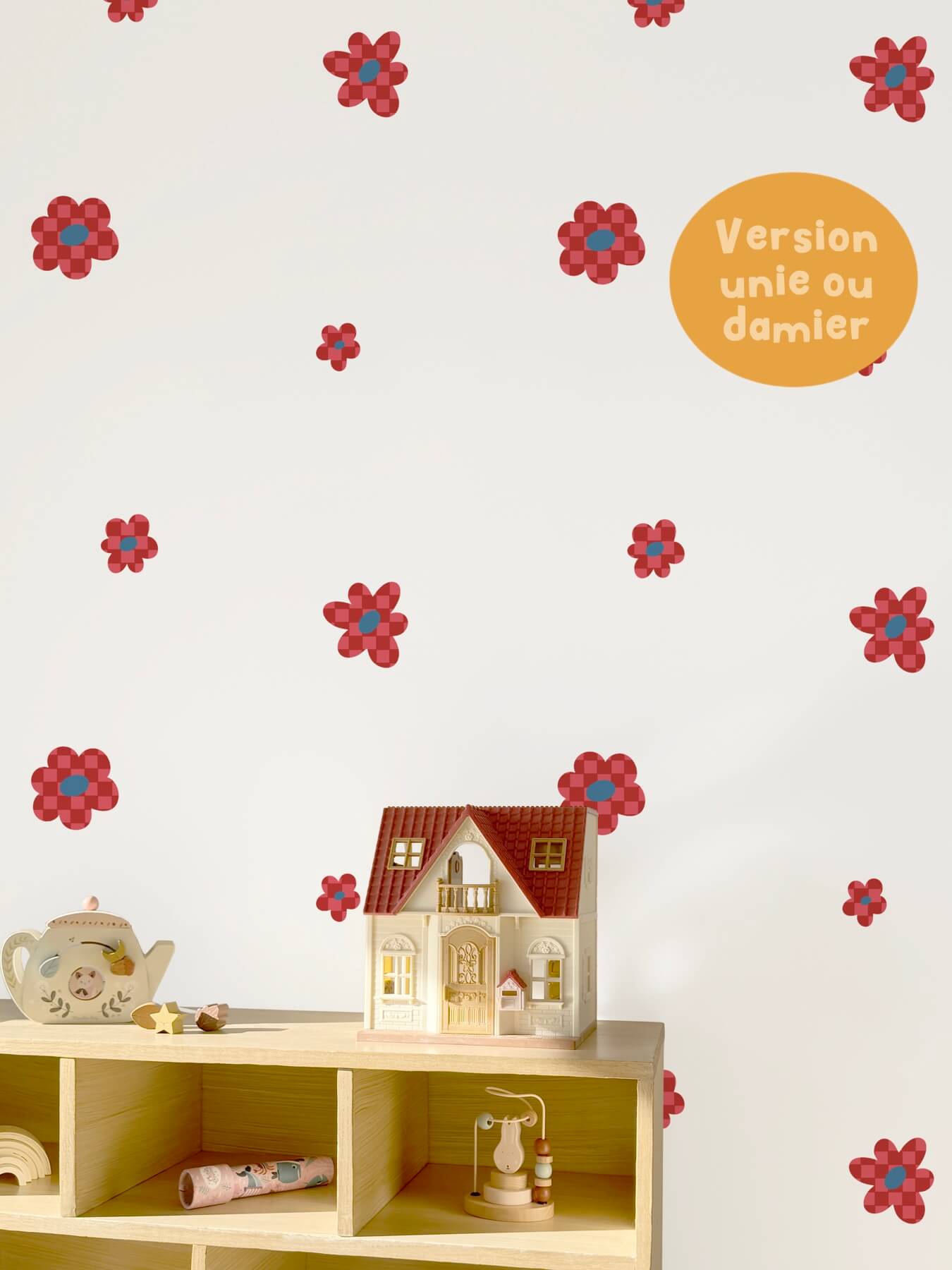 Stickers repositionnables - Fleur