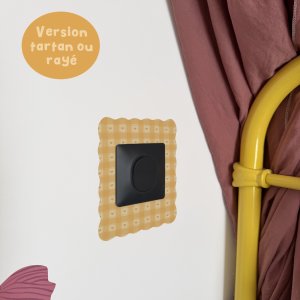 Stickers repositionnables - Contour d'interrupteur/prise (rectangle)