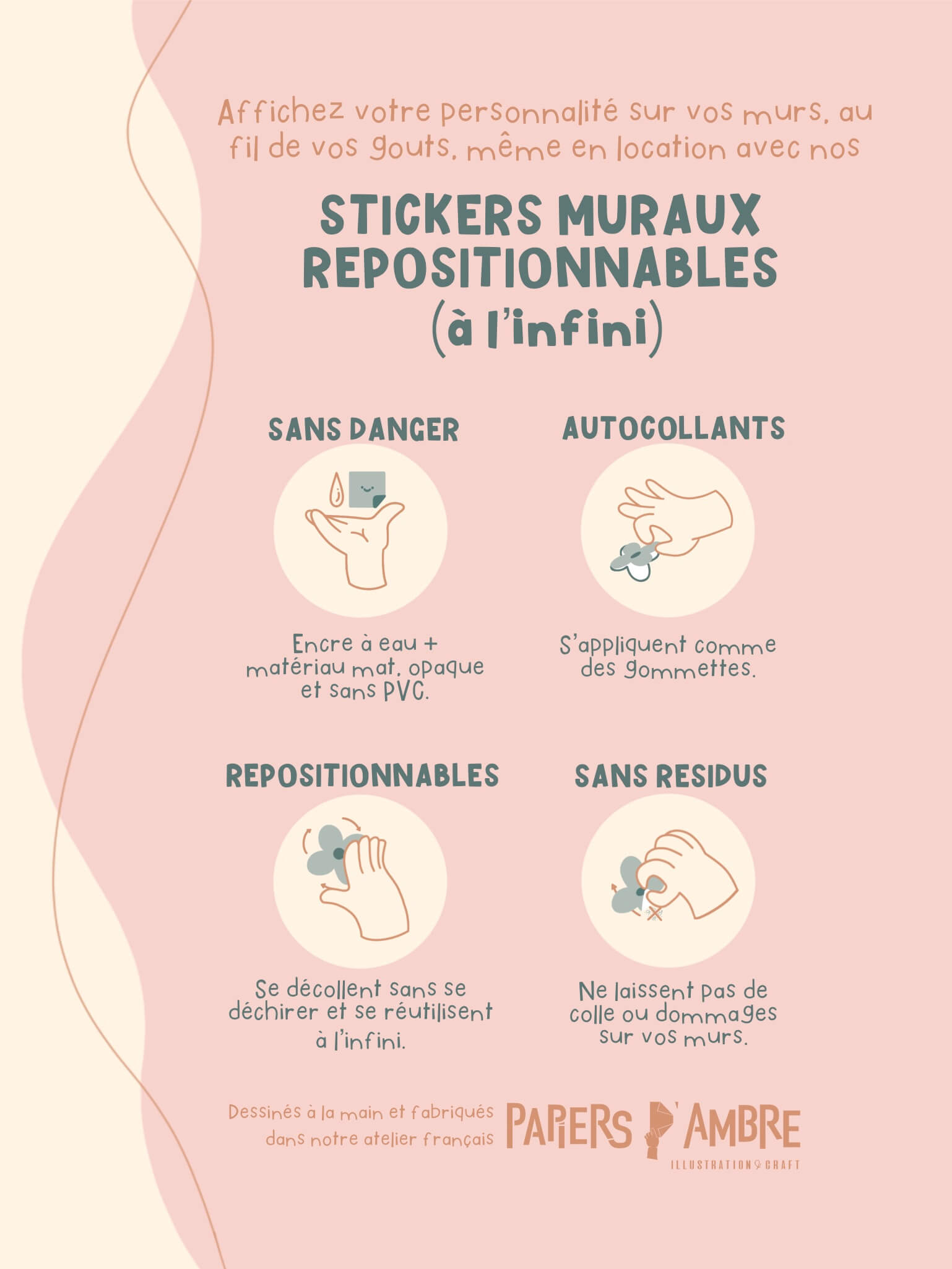Stickers repositionnables - Teckel – Image 4
