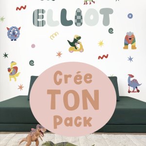 Stickers repositionnables - pack personnalisé