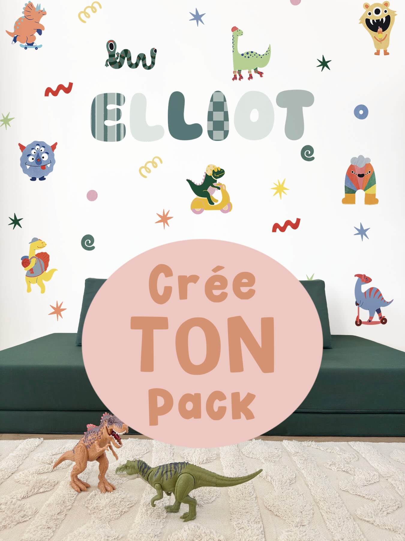 Stickers repositionnables - pack personnalisé