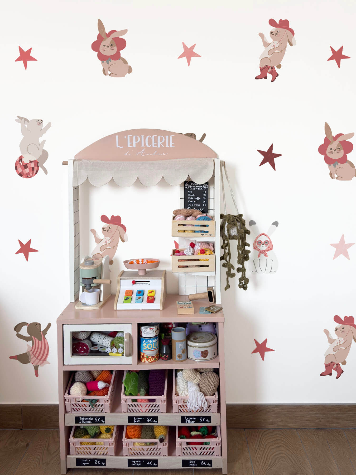 Stickers repositionnables - Lapin