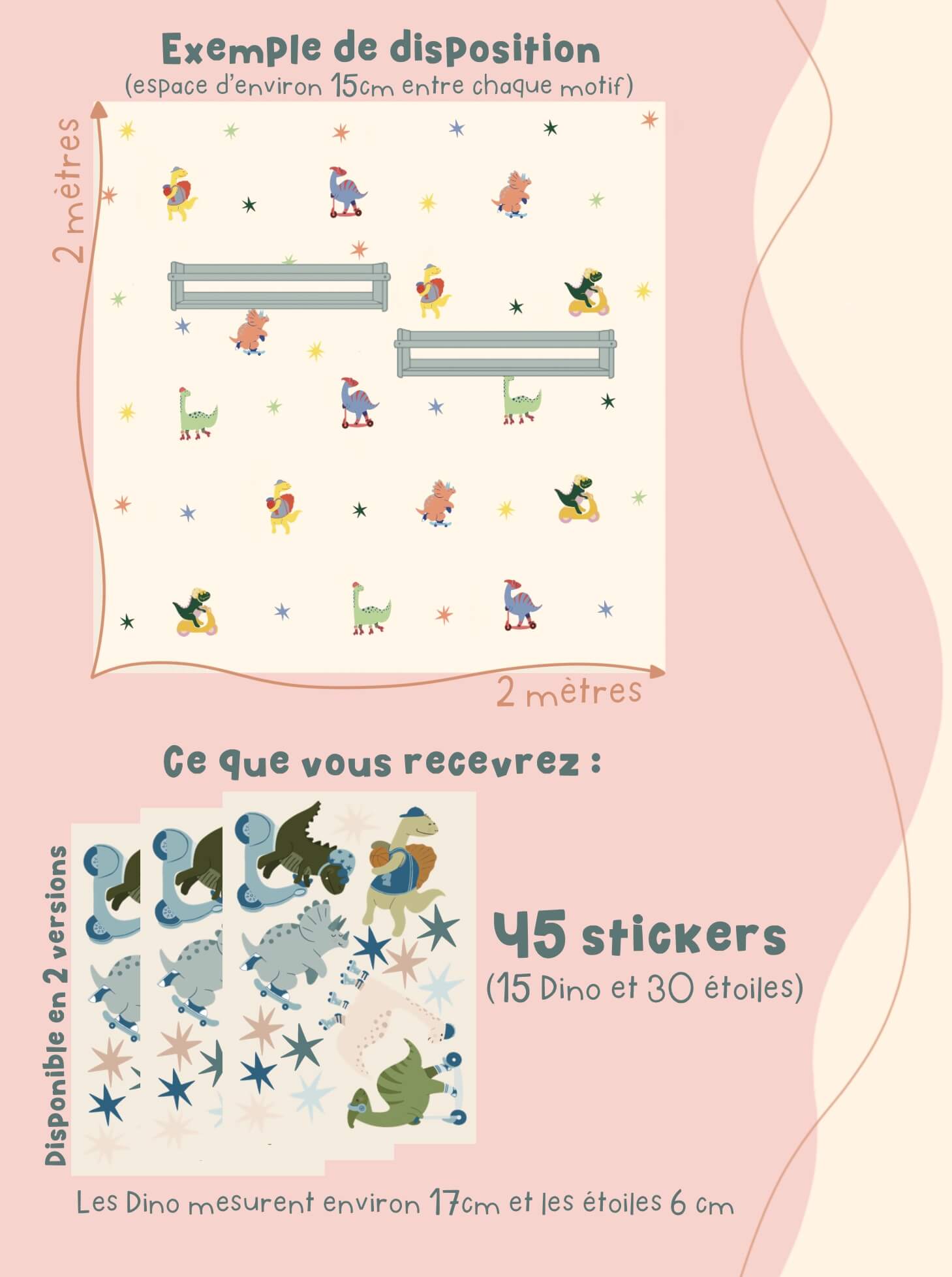 Stickers repositionnables - Dinosaure – Image 4