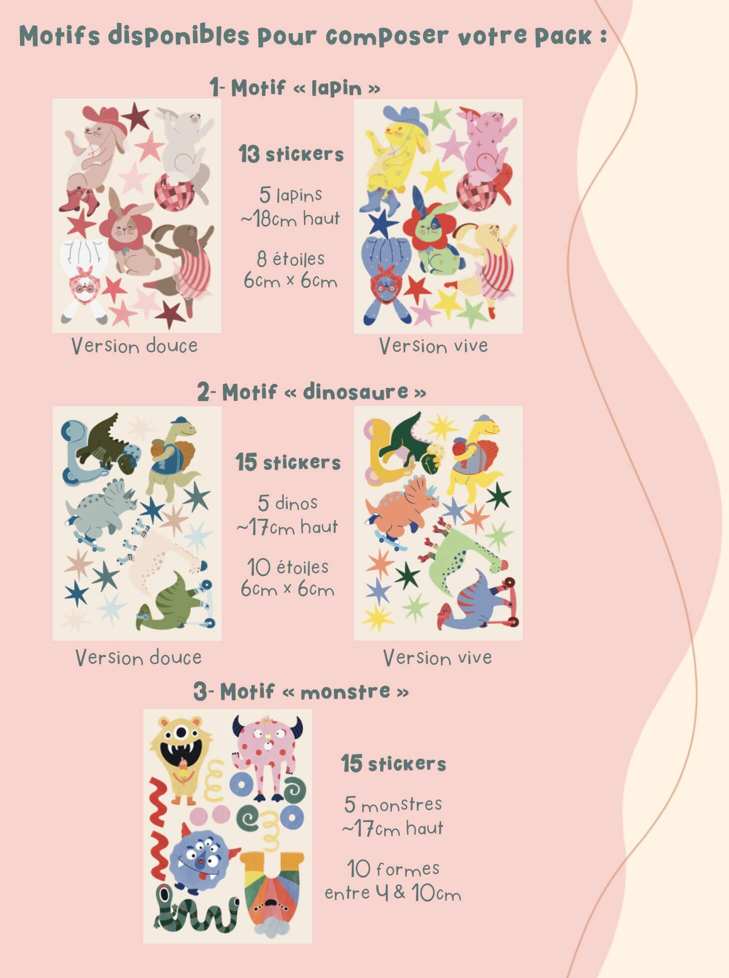 Stickers repositionnables - pack personnalisé – Image 3