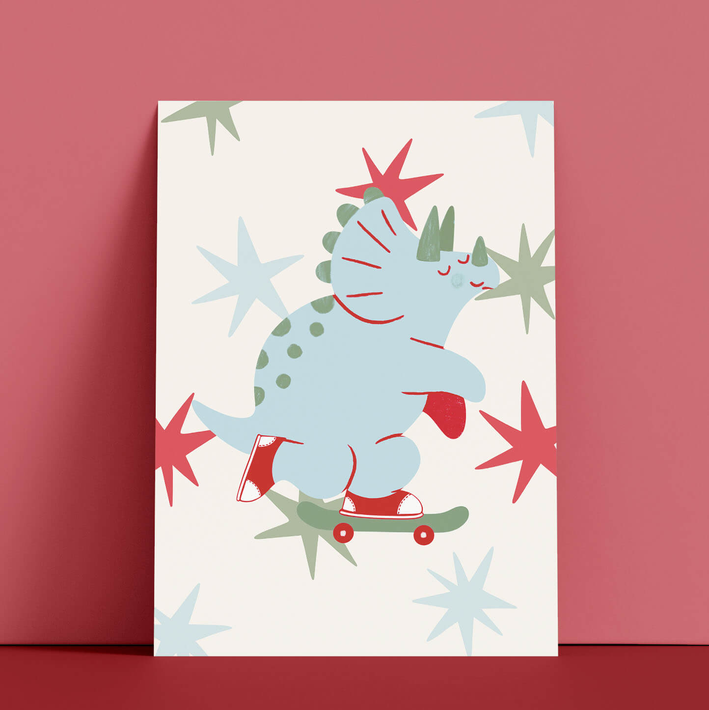 Affiche - Dino Skateur