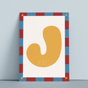 Affiche - Prénom personnalisé Etoiles