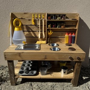 Plan de construction PDF - Mud Kitchen (cuisine extérieure)