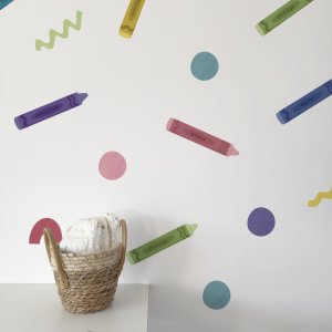 Stickers repositionnables - Crayon