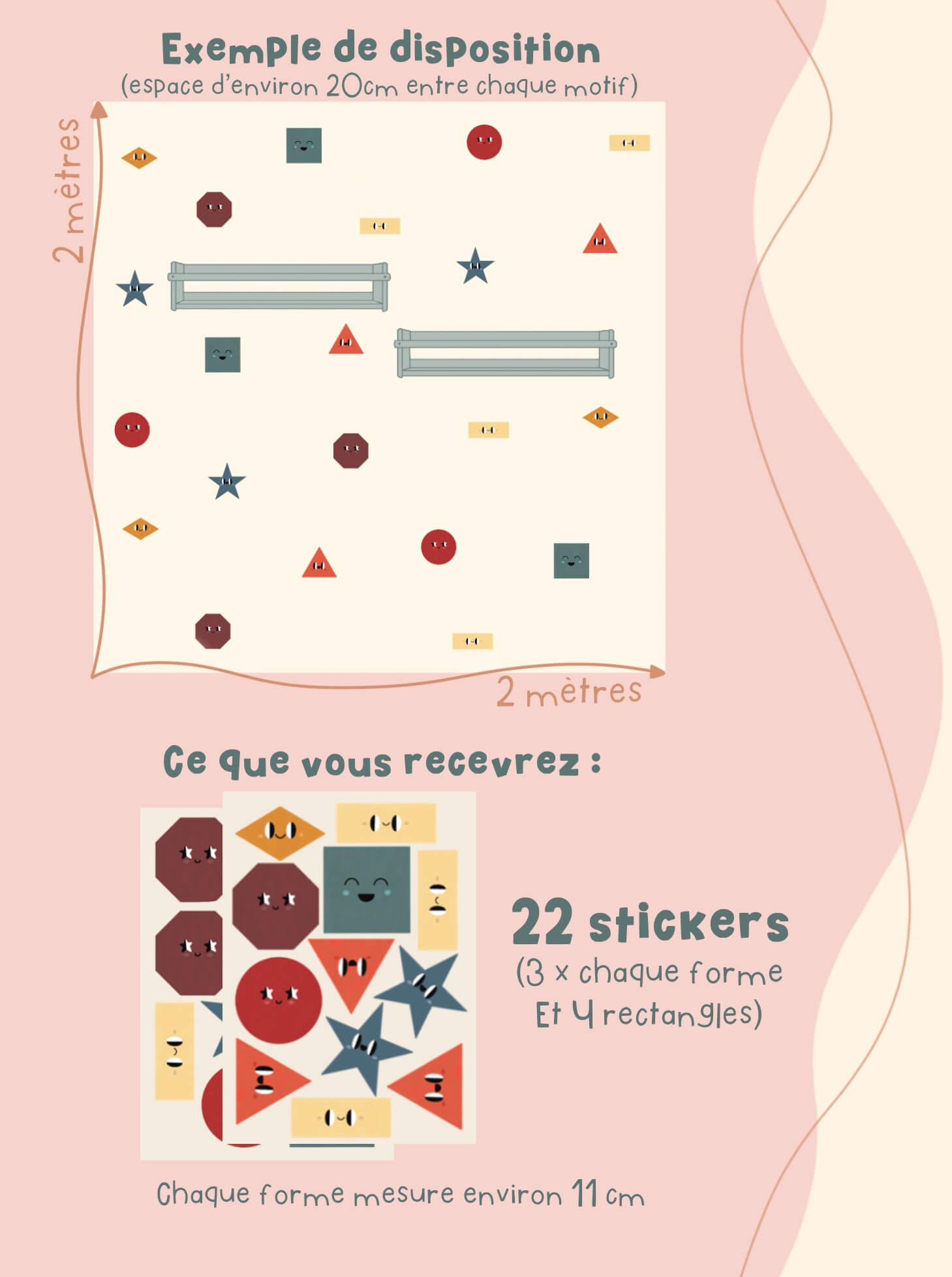 Stickers repositionnables - Forme – Image 2