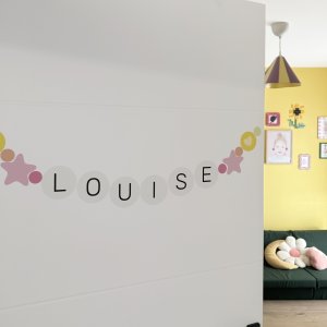 Stickers repositionnables - Prénom personnalisé Perles