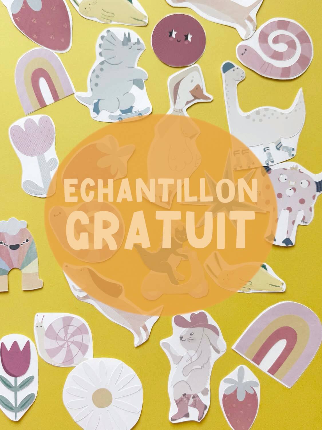 Stickers repositionnables - Echantillon